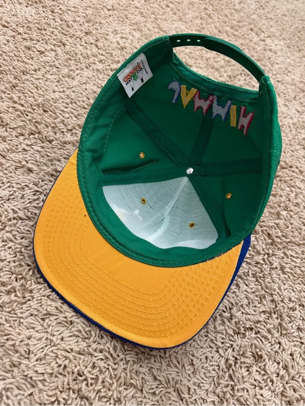 Vintage 90s Disney Mickey Reggae Music Blockhead Hat Rasta Bob Marley Stussy